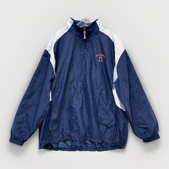Illinois Fighting Illini Pro Player Windbreaker Jacket Men's XL UIUC - Picture 10 of 10